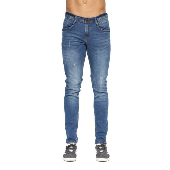 Duck and Cover Mens Tranfold Slim Jeans (Pack of 2) / Gray/Stone Wash - Picture 6 of 8